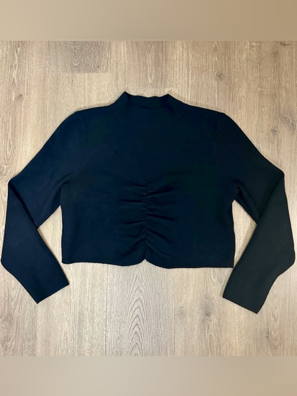 Anthropologie large ruched sweater